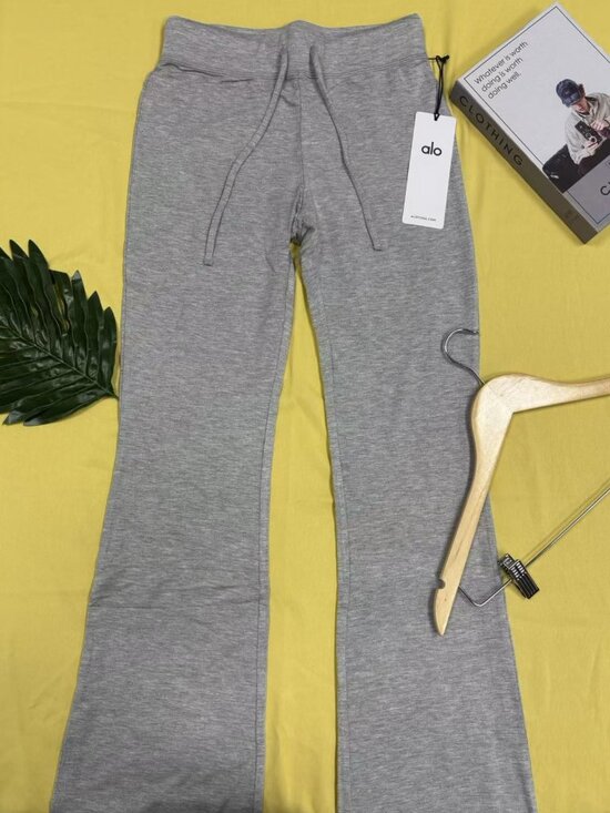 Alo Yoga Pants - ☁️Alo Yoga Sway Flare Pants Sporty Gray Slightly Flare Casual Long Pants